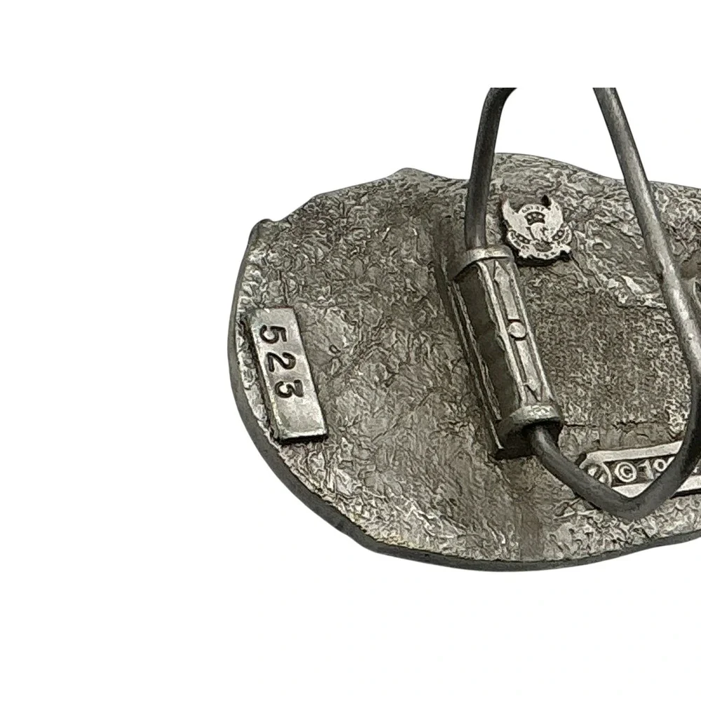 Vintage 1994 Great American Products Id Rather Be‎ Fishing Belt Buckle Trout 523